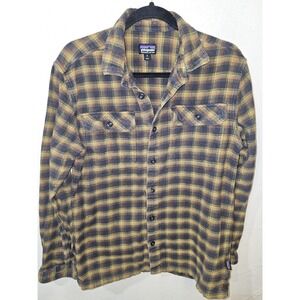 Patagonia Men's Organic Cotton Long Sleeve Plaid Shirtsize Medium